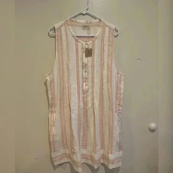 Faherty Isha Stripe Maple Serape Dress NEW WITH TAG - Picture 5 of 8